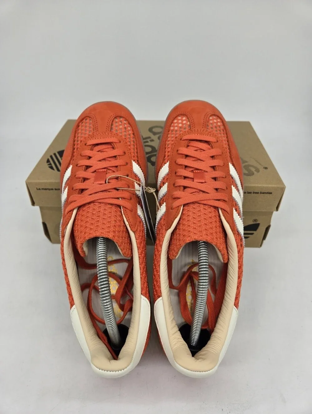 adidas Men's Gazelle Indoor JS0713 Glow Amber Off White Shoes Size 11 New